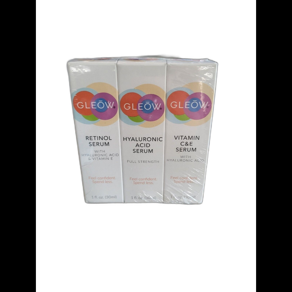 Gleow Retinol Serum Hyaluronic Acid Serum Vitamin C And E Serum